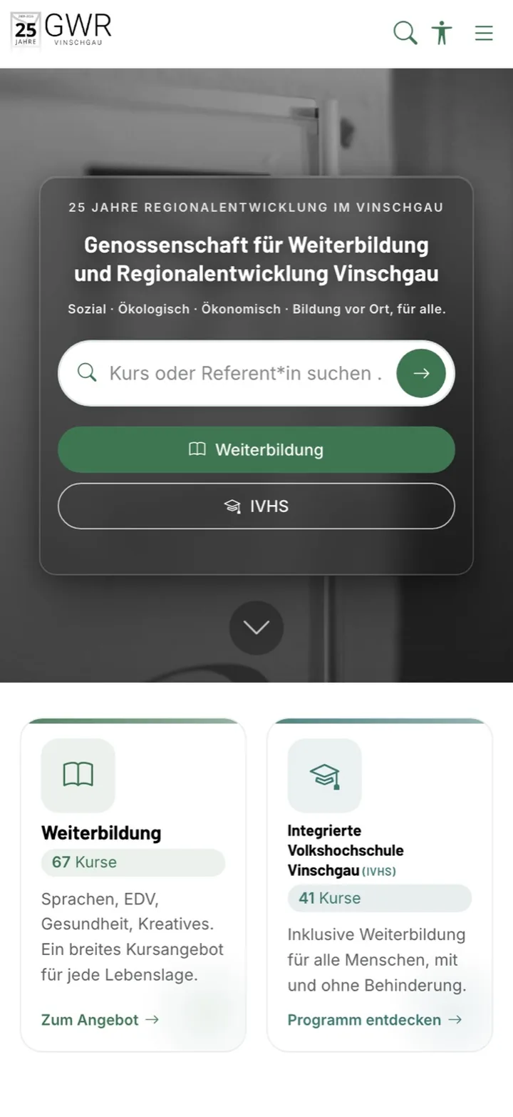 Mobil und als App, GWR Vinschgau